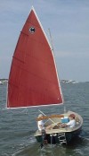 Com-Pac Picnic Cat Downwind - Photo of Com-Pac Picnic Cat sail boat