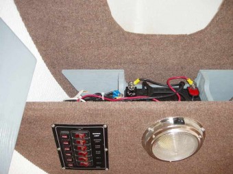 Battery Compartment - Photo of Com-Pac Legacy sail boat